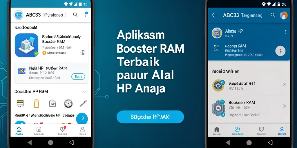 Antarmuka user-friendly ABC33 untuk optimasi RAM.