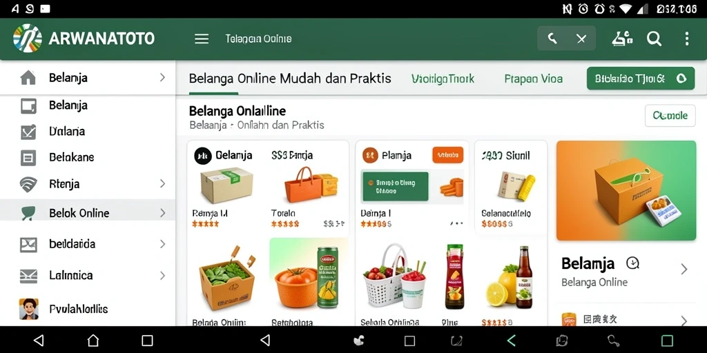 Tampilan antarmuka ARWANATOTO yang menarik dan fungsional.