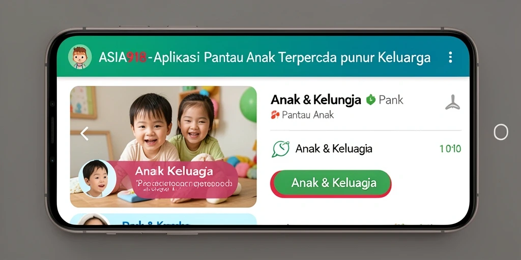 Tampilan antarmuka ASIA918 yang ramah anak dan fungsional.