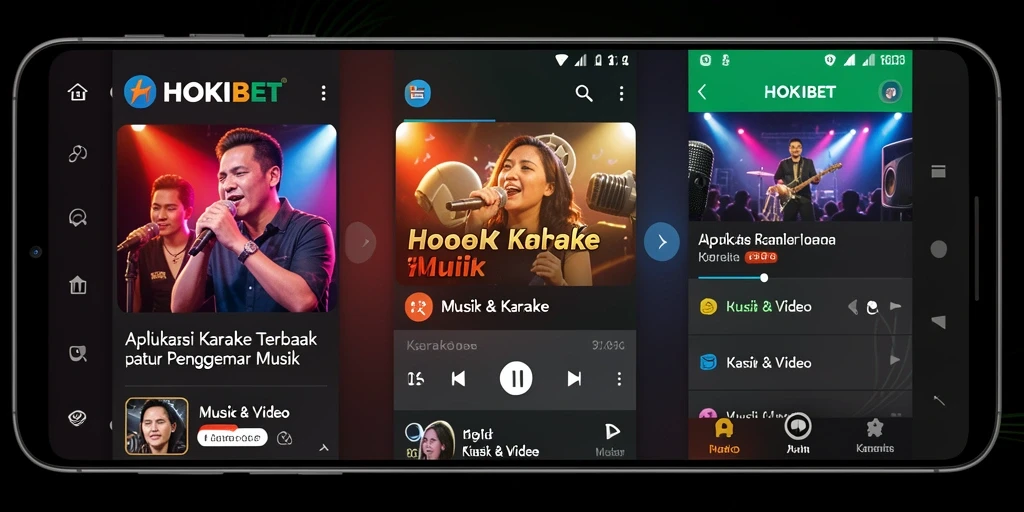 Antarmuka HOKIBET yang menarik untuk pengalaman karaoke yang menyenangkan.