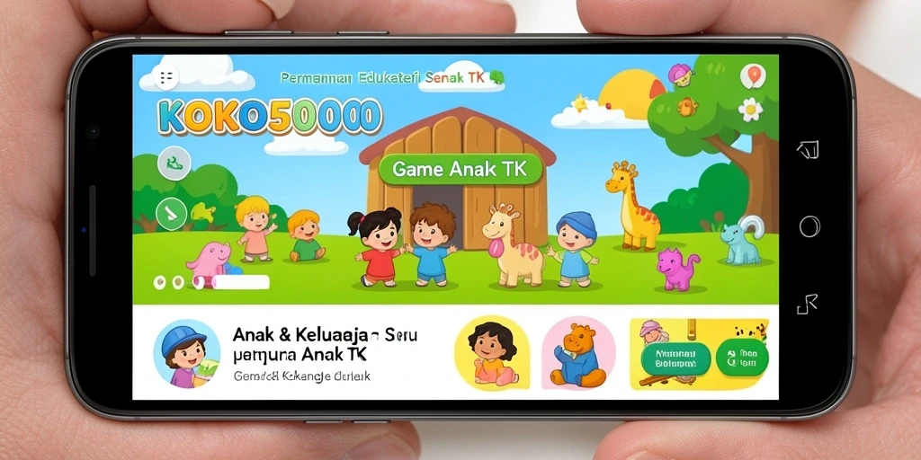 Antarmuka KOKO5000 yang ceria dan ramah anak.